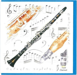 Notelets - Clarinet Design (Pack of 5)