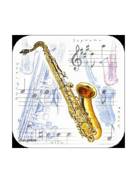 Saxophone Coasters - Pack of 4