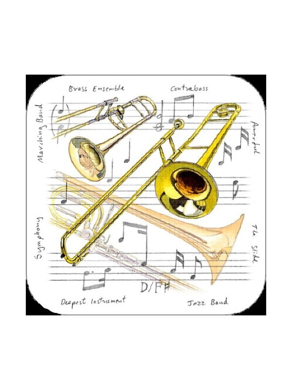 Trombone Coasters - Pack of 4