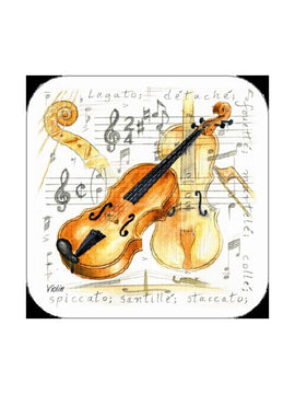 Violin Coasters - Pack of 4
