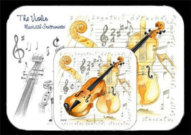 Placemat and Coaster Set - Violin