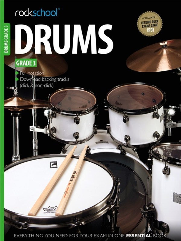 ROCKSCHOOL DRUMS GRADE 3 2012-2018