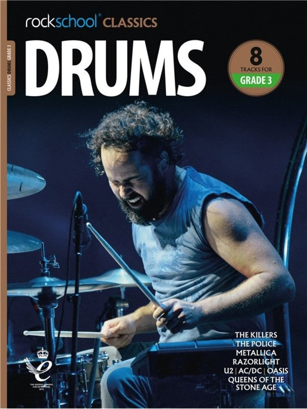 ROCKSCHOOL CLASSICS DRUMS GRADE 3 BK/OLA