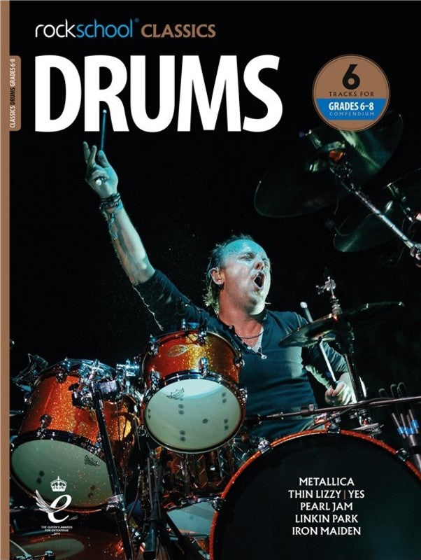 ROCKSCHOOL CLASSICS DRUMS GRADE 6-8 BK/OLA