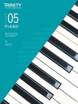 TRINITY COLLEGE PIANO PIECES & EXERCISES GR 5 2018-2020 BK/CD