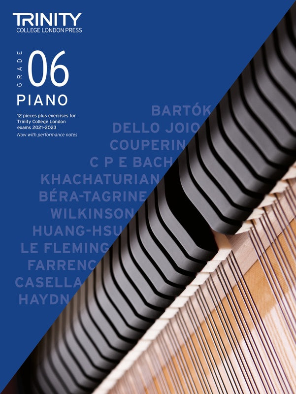 TRINITY PIANO PIECES & EXERCISES 2021-23 GR 6